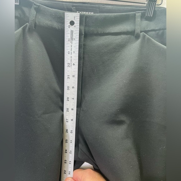 Express Black Dress Pants Womens 14s Short Plus size Office Casual work 2393 - Picture 6 of 9